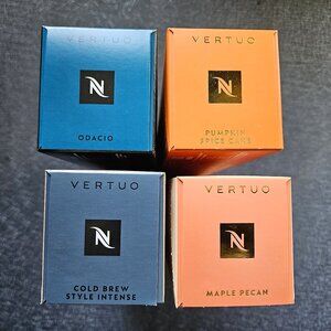 Nespresso Vertuo Pods MIX NEW IN BOX - Odacio, Maple Pecan, Pumpkin Spice Cake